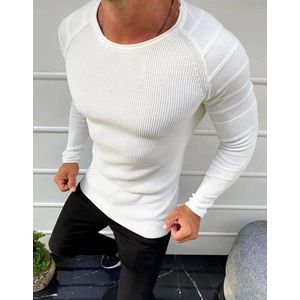 Biely štýlový sveter. vyobraziť