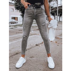 Svetlo-sivé džínsové nohavice FARONA. vyobraziť