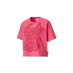 Puma x Mr Doodle Women´s Loose Tee-L ružové 530659-81-L vyobraziť