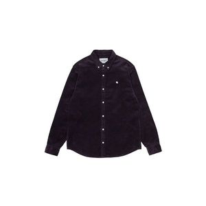 Carhartt WIP L/S Madison Cord Shirt Dark Iris / Black-XL bordová I029958_0L0_XX-XL vyobraziť