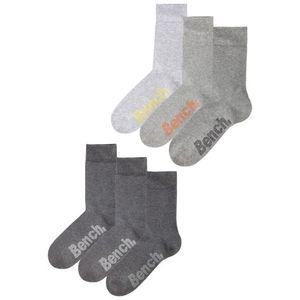 BENCH Ponožky oranžová / žltá / sivá melírovaná / antracitová vyobraziť