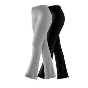 VIVANCE Pyžamové nohavice sivá melírovaná / čierna vyobraziť