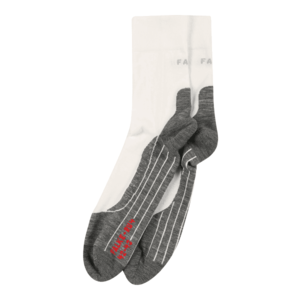 FALKE Športové ponožky 'RU4' biela / sivá vyobraziť
