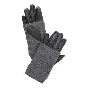 PIECES Prstové rukavice 'PATTY' tmavosivá / čierna vyobraziť