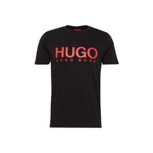 HUGO Tričko 'Dolive 10182493 01' červená / čierna vyobraziť