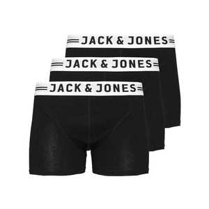 JACK & JONES Boxerky 'Sense' čierna / biela vyobraziť