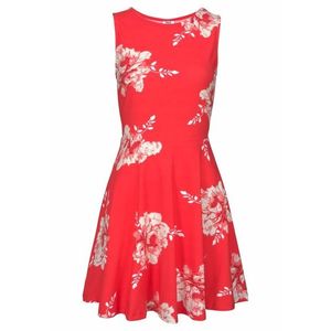 BEACH TIME Letné šaty svetločervená / biela vyobraziť