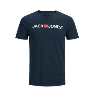JACK & JONES Tričko 'JJECORP' modrá / červená / biela vyobraziť