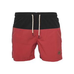 Urban Classics Plavecké šortky čierna / červená vyobraziť