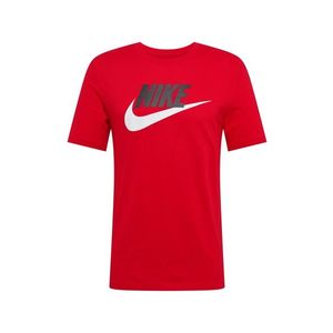 Nike Sportswear Tričko červená / čierna / biela vyobraziť