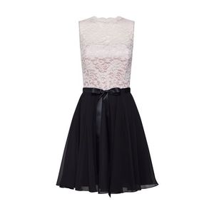 SWING Kokteilové šaty čierna / ružová vyobraziť