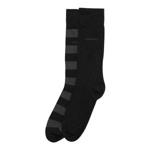 BOSS Casual Ponožky '2P BlockStripe' svetlosivá / čierna vyobraziť