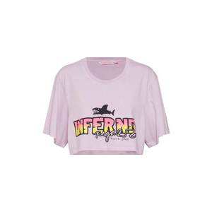 Inferno Ragazzi Shirt 'Hell Yeah' levanduľová / zmiešané farby / ružová vyobraziť