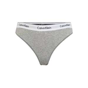 Calvin Klein Underwear Tangá 'THONG' sivá melírovaná vyobraziť