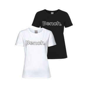 BENCH Tričko čierna / biela vyobraziť