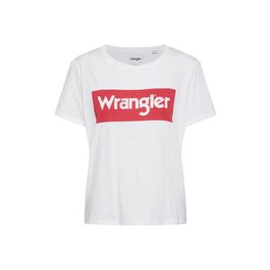 WRANGLER Tričko 'LOGO TEE' biela / červená vyobraziť