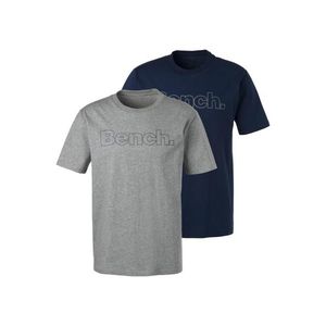 BENCH Tričko modrá melírovaná / sivá melírovaná vyobraziť