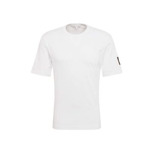 Calvin Klein Jeans Tričko 'MONOGRAM SLEEVE BADGE REG TEE' biela vyobraziť