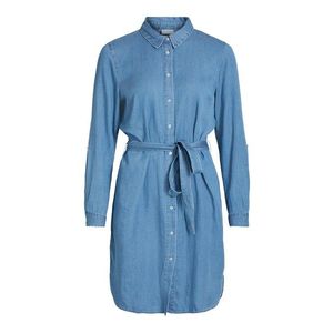 VILA Košeľové šaty 'VIBISTA' modrá denim vyobraziť