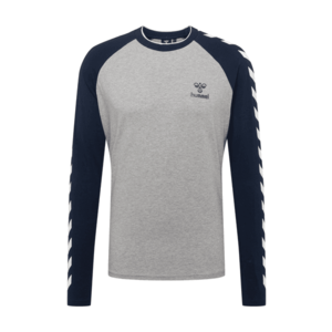 Hummel Funkčné tričko 'Mark' sivá / námornícka modrá / biela vyobraziť