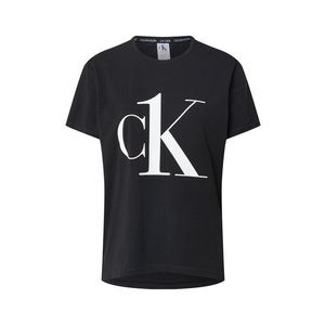 Calvin Klein Underwear Tričká na spanie 'S/S CREW NECK' biela / čierna vyobraziť
