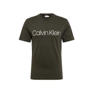 Calvin Klein Tričko biela / olivová vyobraziť