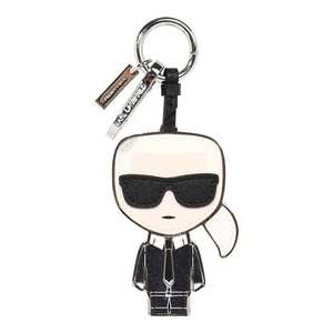 Karl Lagerfeld Prívesky na kľúče 'K/Ikonik' biela / čierna vyobraziť