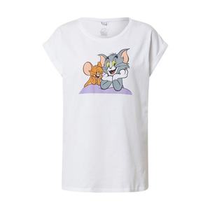 Merchcode Tričko 'Tom & Jerry' biela / sivá / hnedá vyobraziť