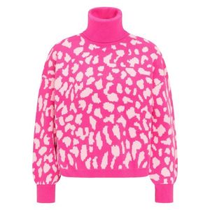 MYMO Oversize sveter ružová / biela vyobraziť