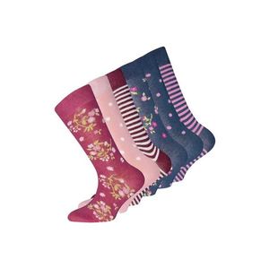 EWERS Ponožky modrá / tmavočervená / farba lesného ovocia / ružová vyobraziť