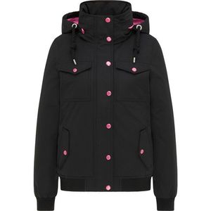 MYMO Zimná bunda čierna / ružová vyobraziť