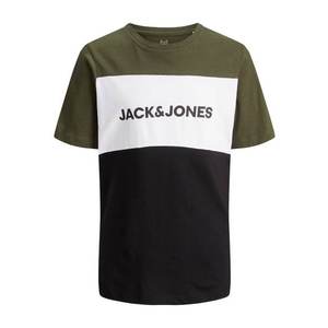 Jack & Jones Junior Tričko zelená / biela / čierna vyobraziť