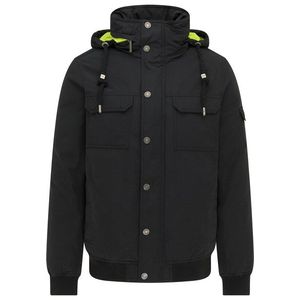 MO Zimná bunda čierna / neónovo zelená vyobraziť