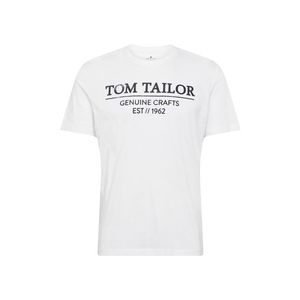 TOM TAILOR Tričko biela / čierna vyobraziť