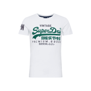 Superdry Tričko šedobiela / baklažánová / smaragdová vyobraziť