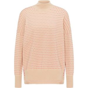 MYMO Oversize sveter béžová / ružová vyobraziť