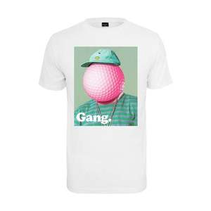 Mister Tee Tričko 'Golf Gang' biela / ružová / zelená vyobraziť