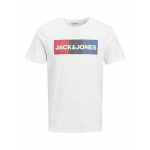 JACK & JONES Tričko biela / červená / modrá / čierna vyobraziť