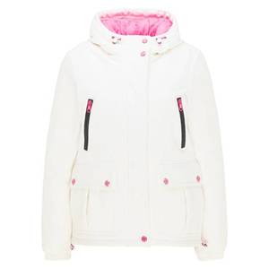 MYMO Zimná bunda prírodná biela / ružová vyobraziť