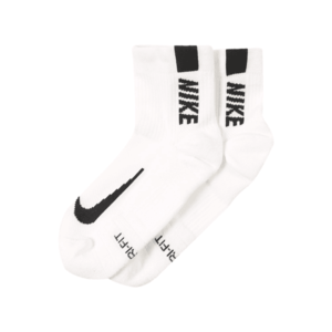 NIKE Športové ponožky 'Multiplier' biela / čierna vyobraziť