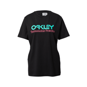 OAKLEY Funkčné tričko 'FIERY' čierna / nefritová / ružová vyobraziť