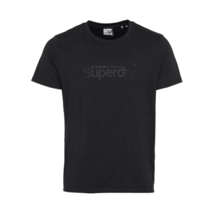 Superdry Tričko čierna / antracitová vyobraziť