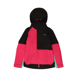 OAKLEY Športová bunda 'CAMELLIA' čierna / ružová / mätová vyobraziť
