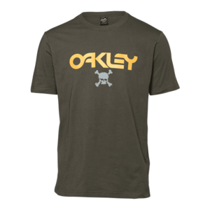 OAKLEY Funkčné tričko kaki / oranžová / tmavosivá vyobraziť