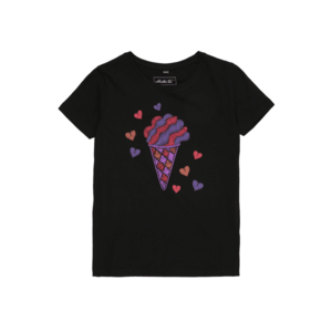 Mister Tee Tričko 'Ice Cream' čierna / zmiešané farby vyobraziť