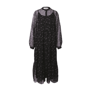 minimum Košeľové šaty 'Mikuna 7436' čierna / biela / zelená vyobraziť