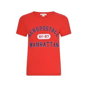 AÉROPOSTALE Tričko 'Manhattan' červená / biela / modrá vyobraziť