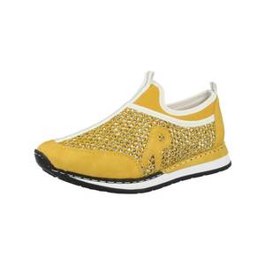 RIEKER Slip-on obuv žltá / biela vyobraziť