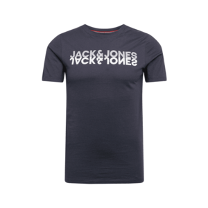 JACK & JONES Tričko námornícka modrá / biela / svetlosivá vyobraziť