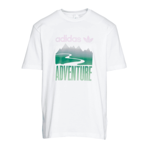 ADIDAS ORIGINALS Tričko 'Adventure Mountain' biela / zelená / fialová vyobraziť